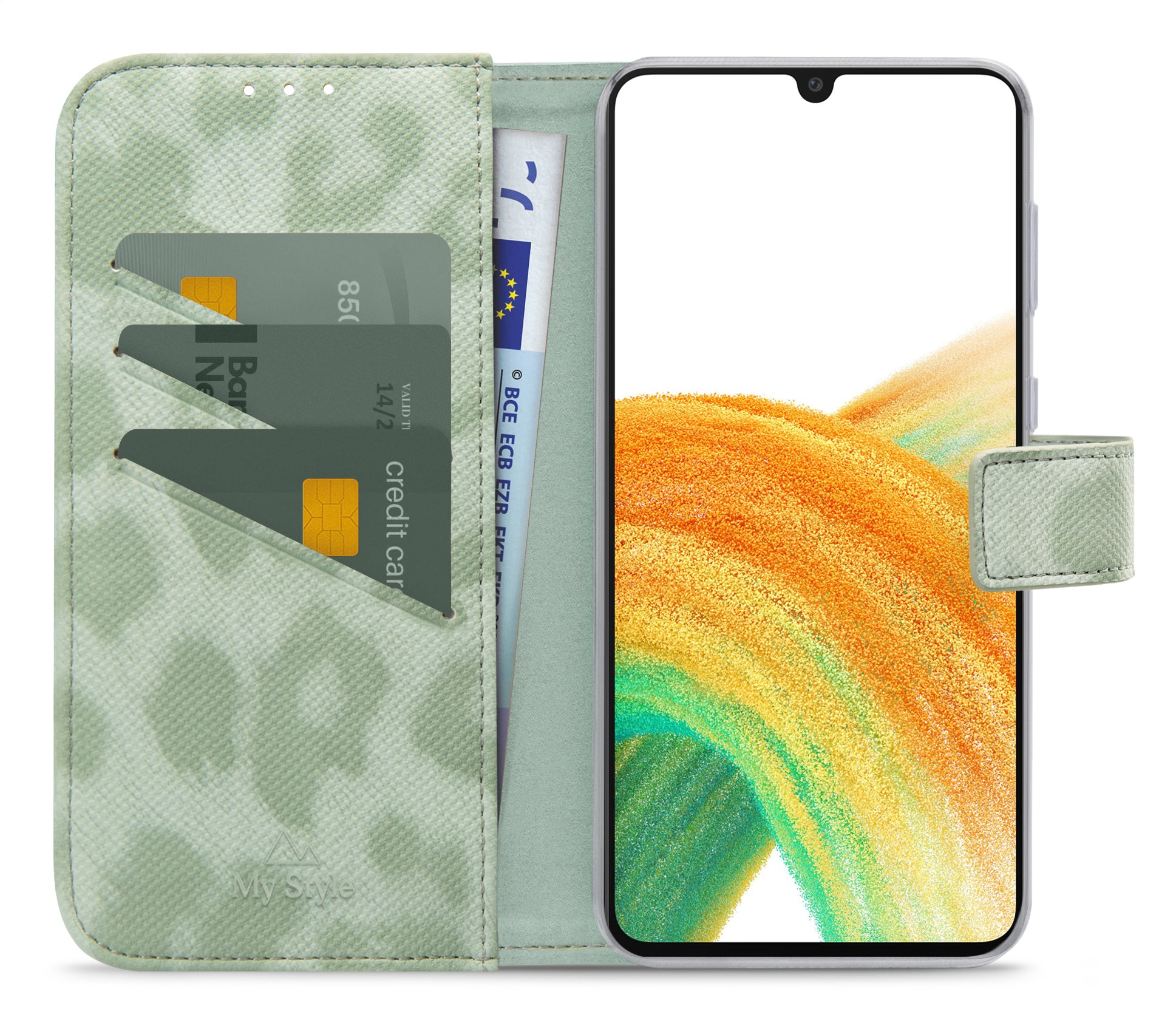 My Style Flex Wallet For Samsung Galaxy A33 5G Green Leopard
