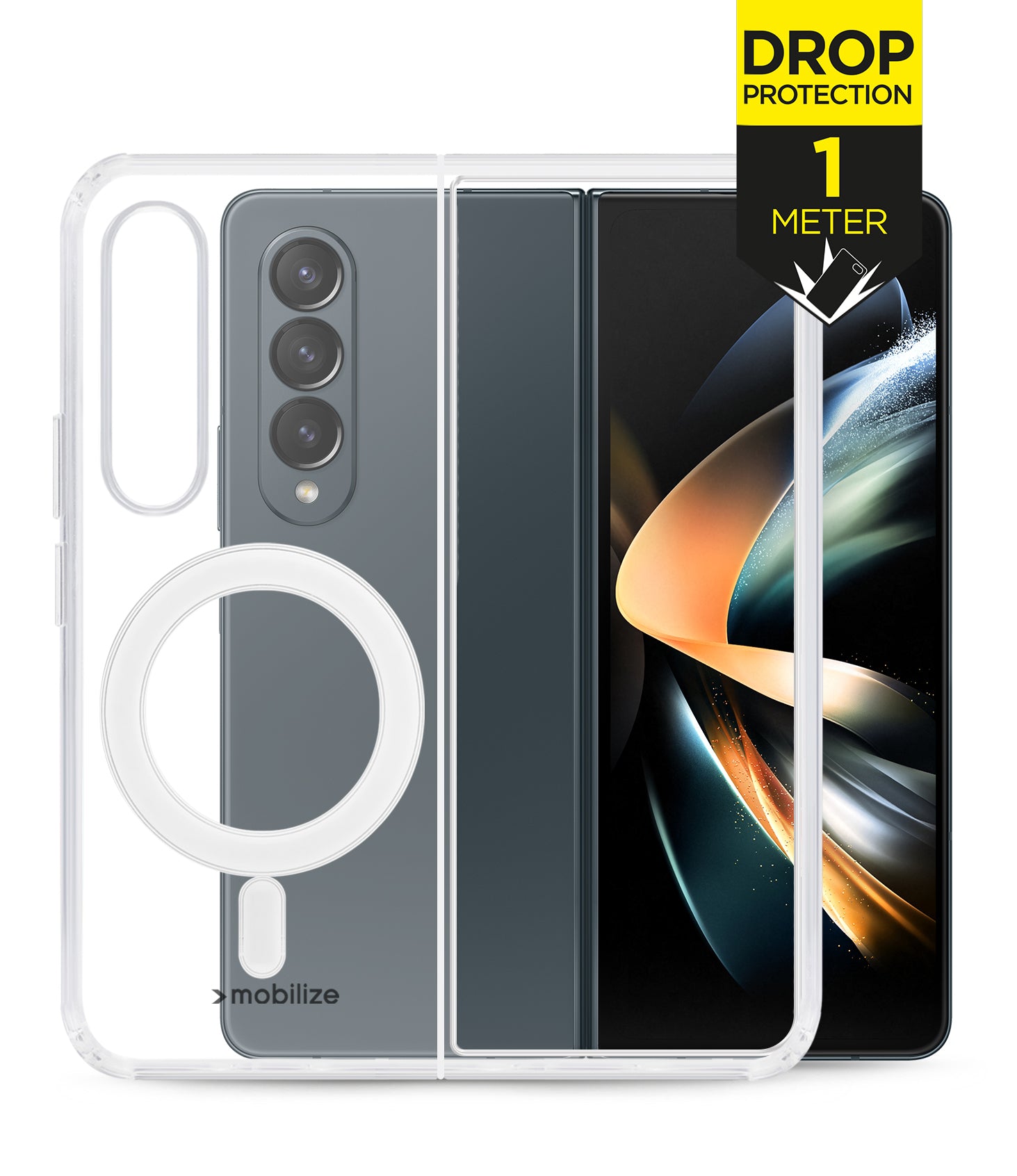 Mobilize Magsafe Compatible Naked Protection Case For Samsung Galaxy Z Fold4 Clear