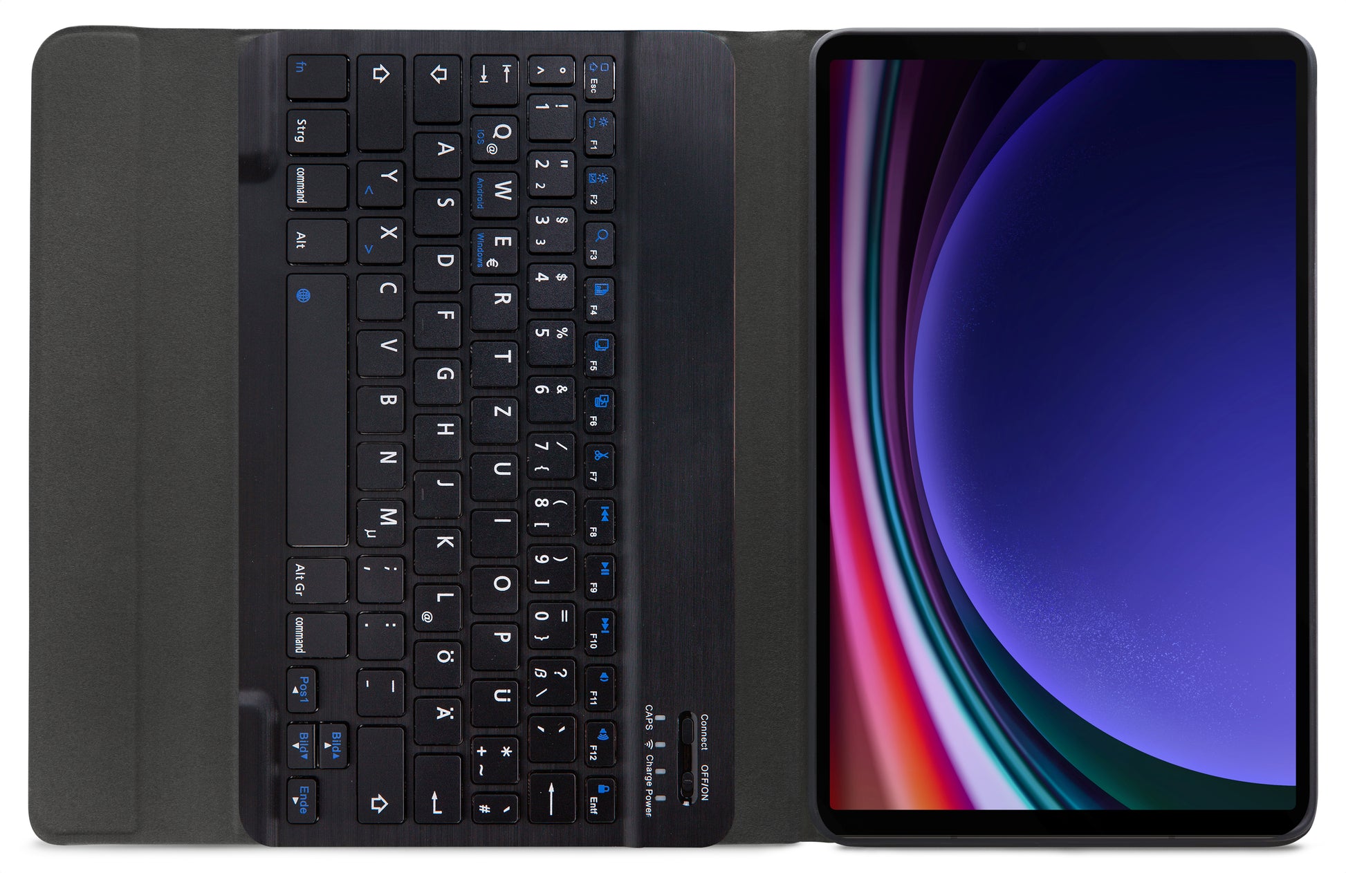 Mobilize Detachable Bluetooth Keyboard Case Samsung Galaxy Tab S9+/S9 Fe+/S10+ 12.4 Black Qwertz