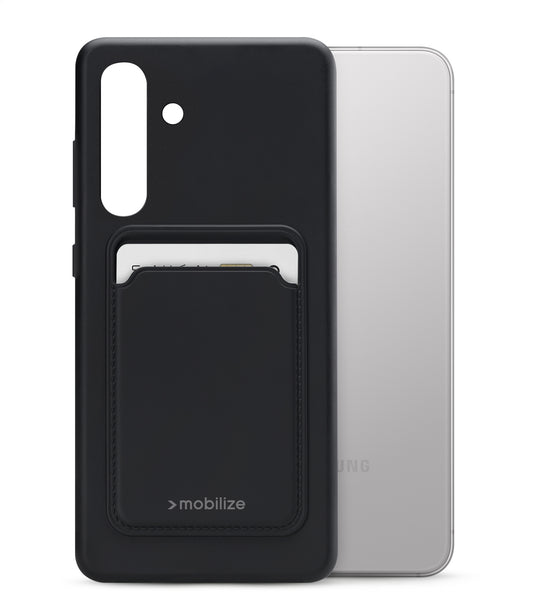 Mobilize Rubber Gelly Card Case Samsung Galaxy S24+ 5G Matt Black