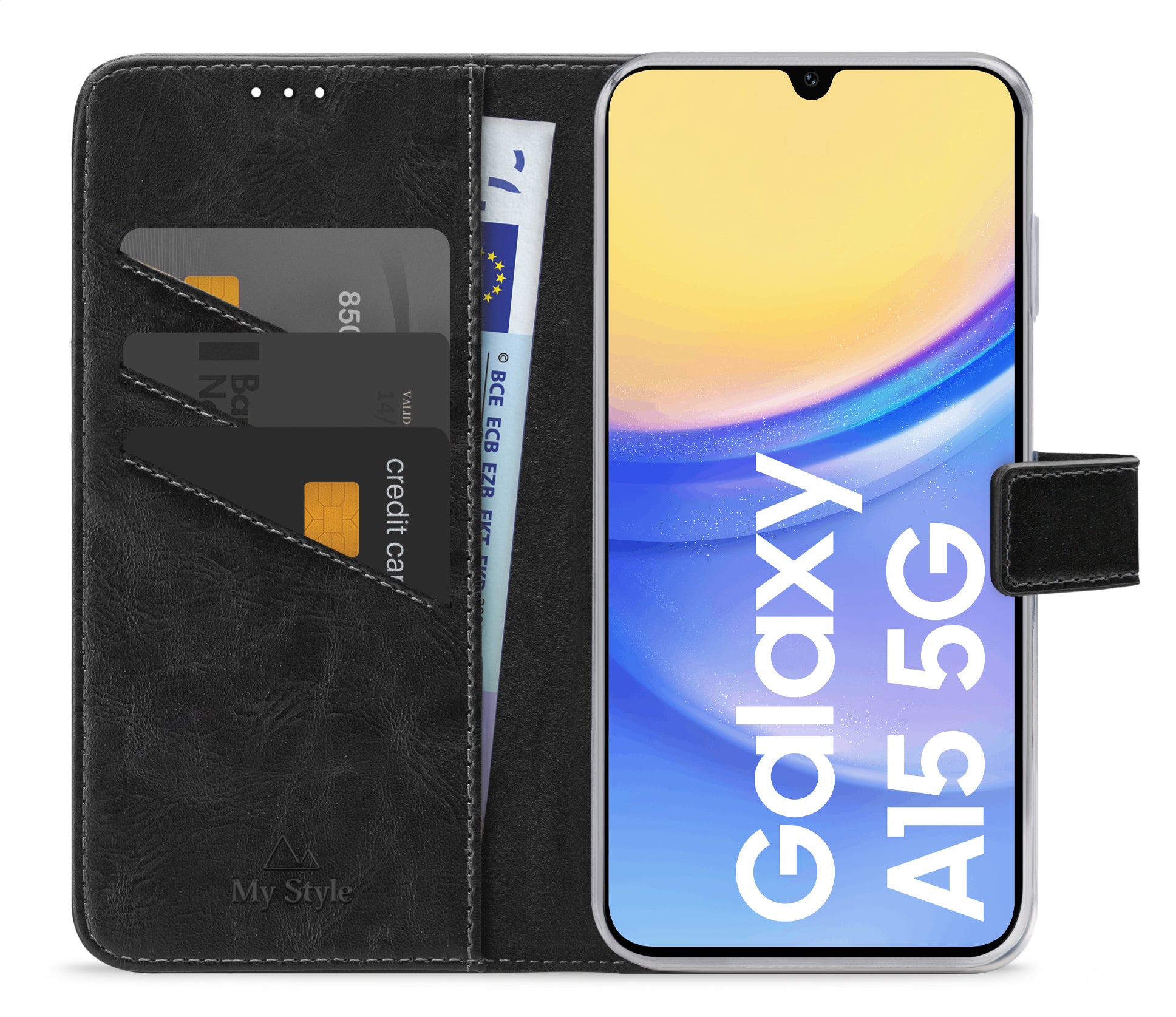 My Style Flex Wallet For Samsung Galaxy A15 4G/5G Black