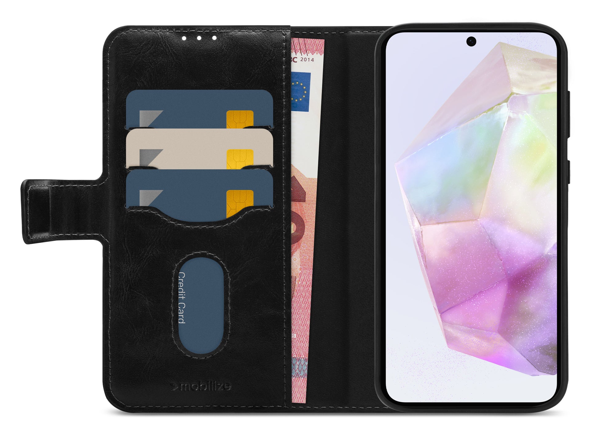 Mobilize 2In1 Magnet Gelly Wallet Case Samsung Galaxy A35 5G Black