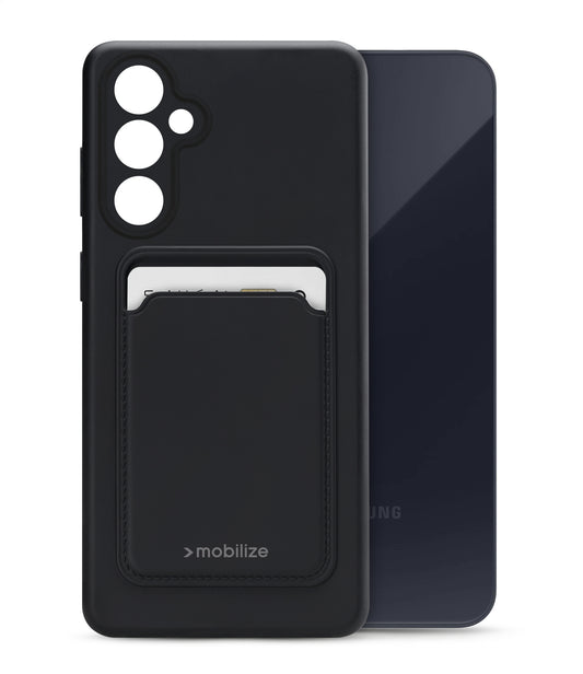Mobilize Rubber Gelly Card Case Samsung Galaxy A55 5G Matt Black