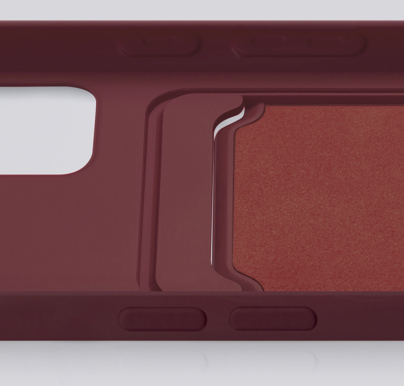 Mobilize Rubber Gelly Card Case Samsung Galaxy A35 5G Matt Bordeaux