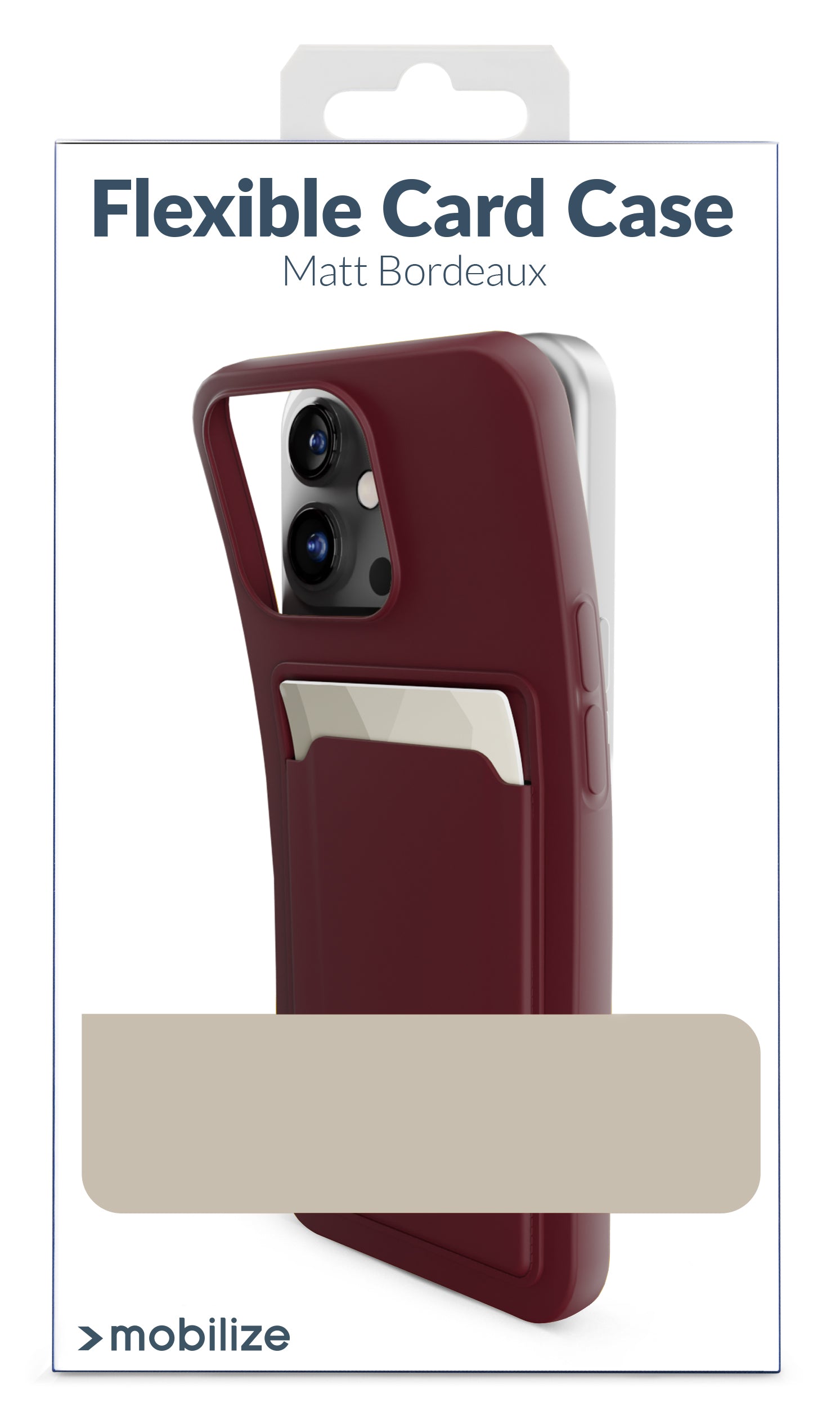 Mobilize Rubber Gelly Card Case Samsung Galaxy A35 5G Matt Bordeaux