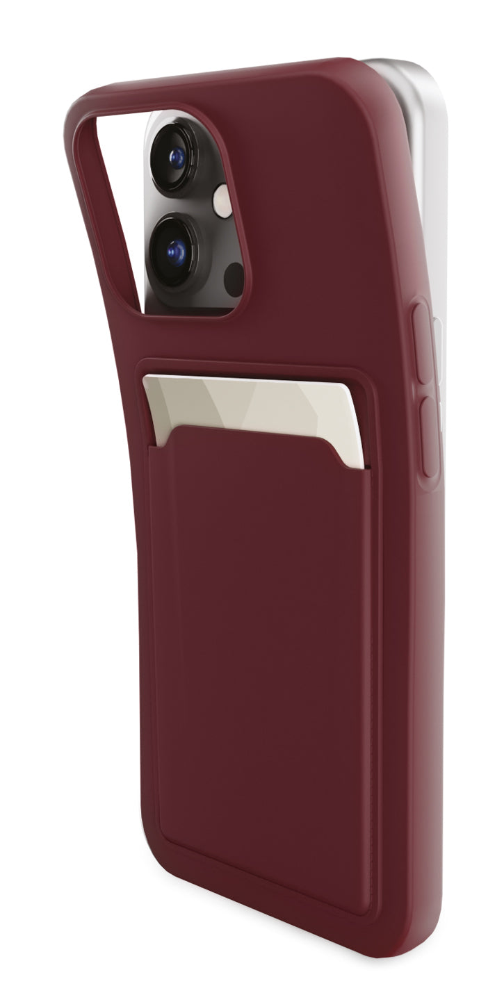 Mobilize Rubber Gelly Card Case Samsung Galaxy A55 5G Matt Bordeaux