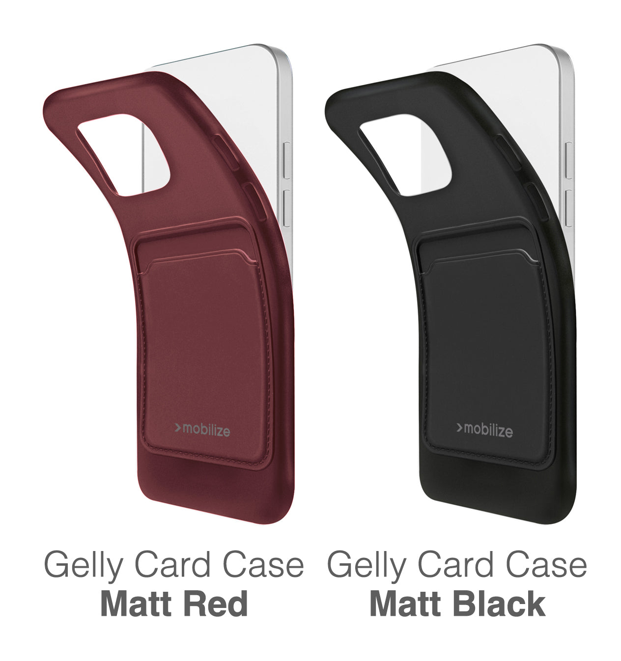 Mobilize Rubber Gelly Card Case Samsung Galaxy A55 5G Matt Bordeaux