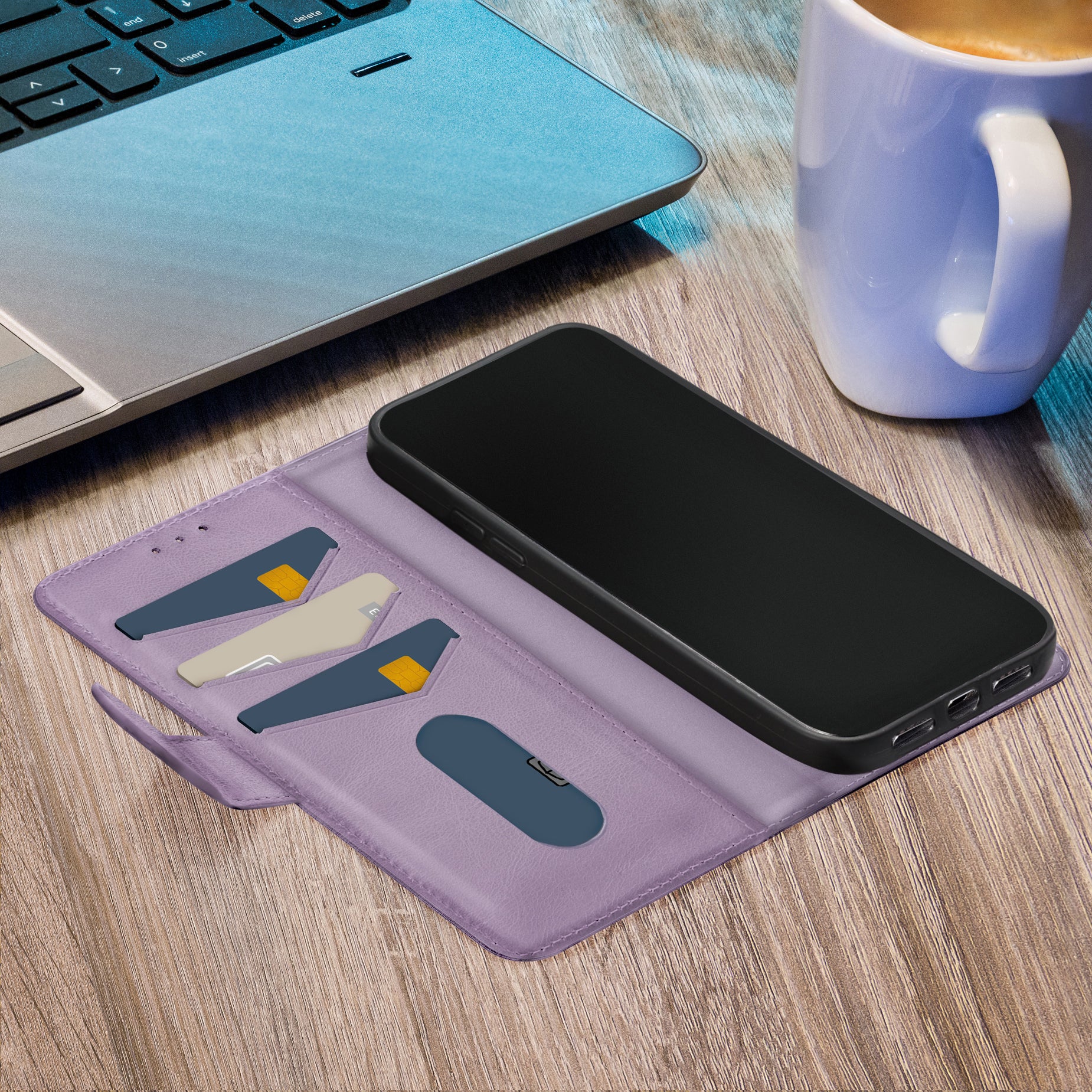 Mobilize Premium Gelly Wallet Book Case Samsung Galaxy A25 5G Purple