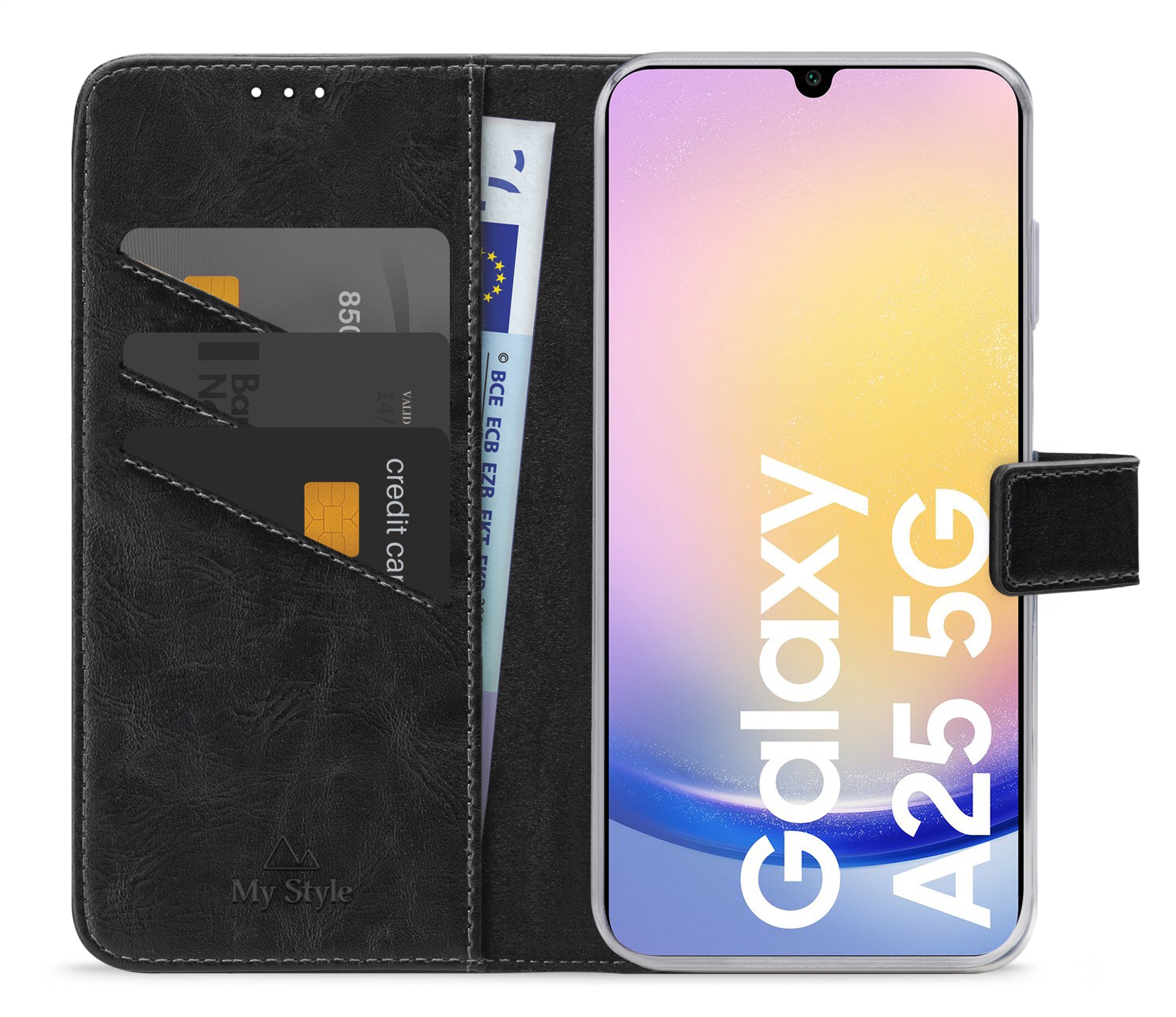 My Style Flex Wallet For Samsung Galaxy A25 5G Black