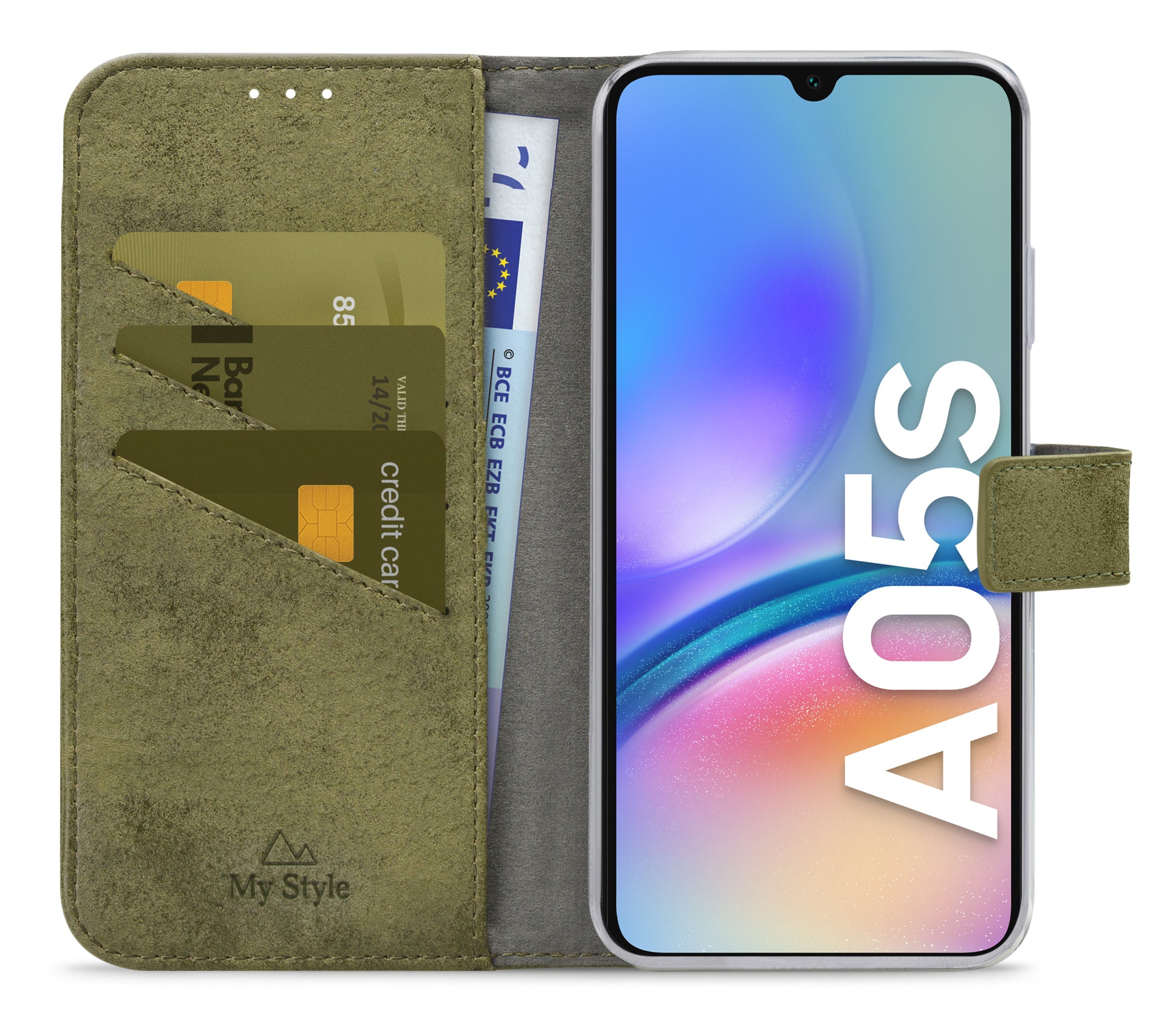 My Style Flex Wallet For Samsung Galaxy A05S Olive