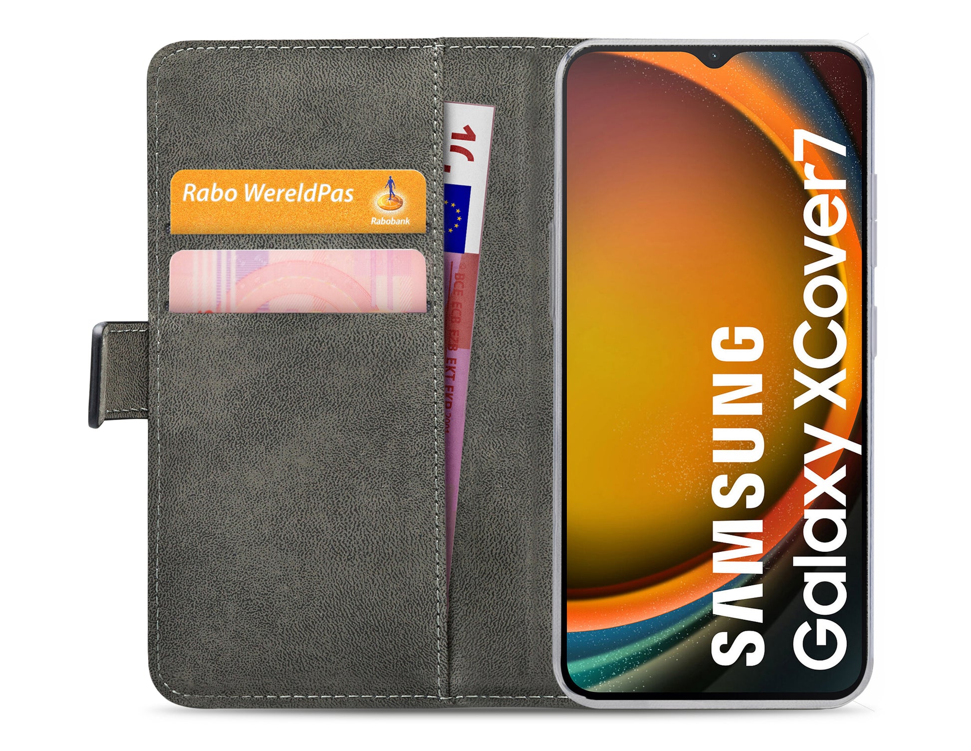 Mobilize Classic Gelly Wallet Book Case Samsung Galaxy Xcover7 Black