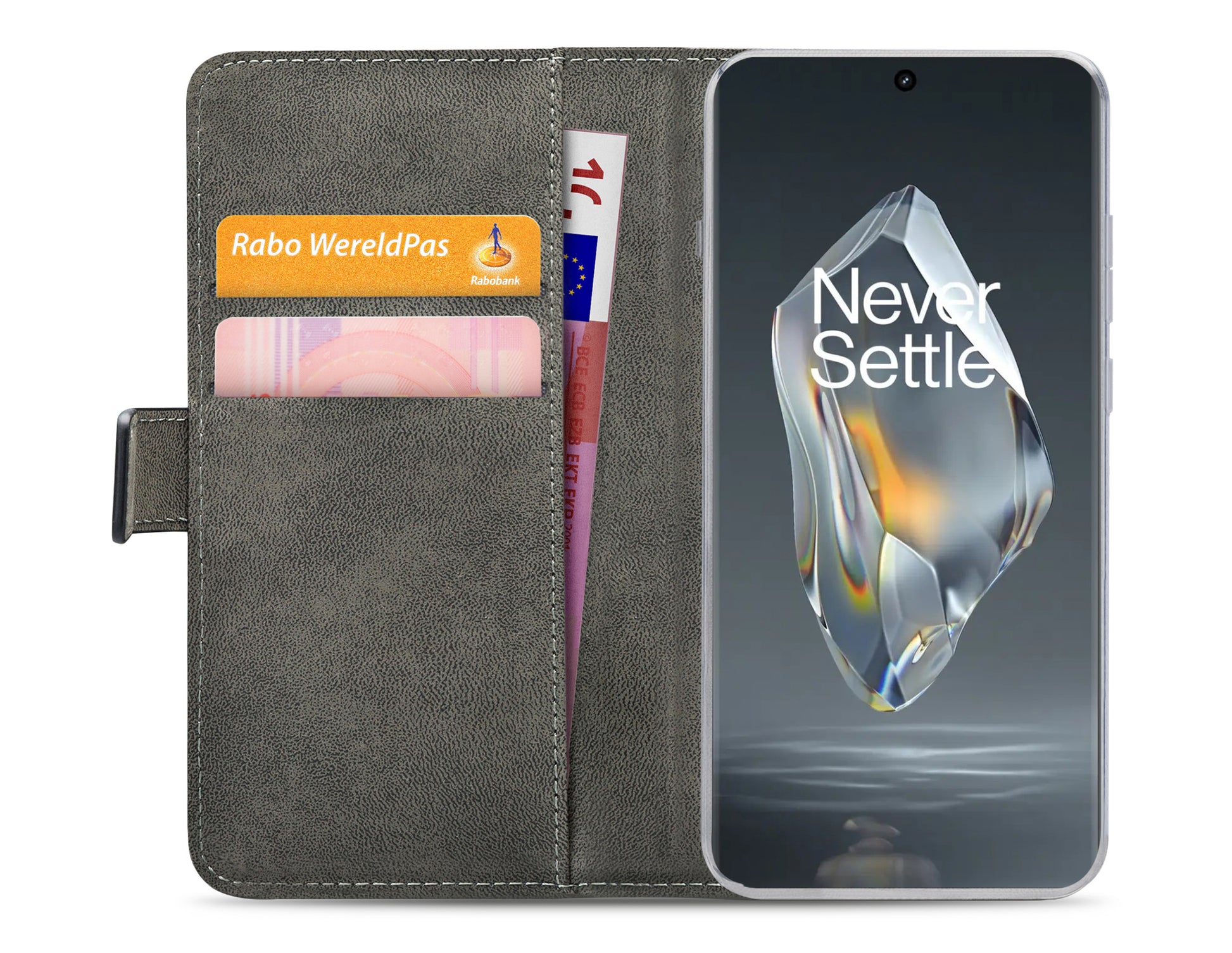 Mobilize Classic Gelly Wallet Book Case Oneplus 12R Black