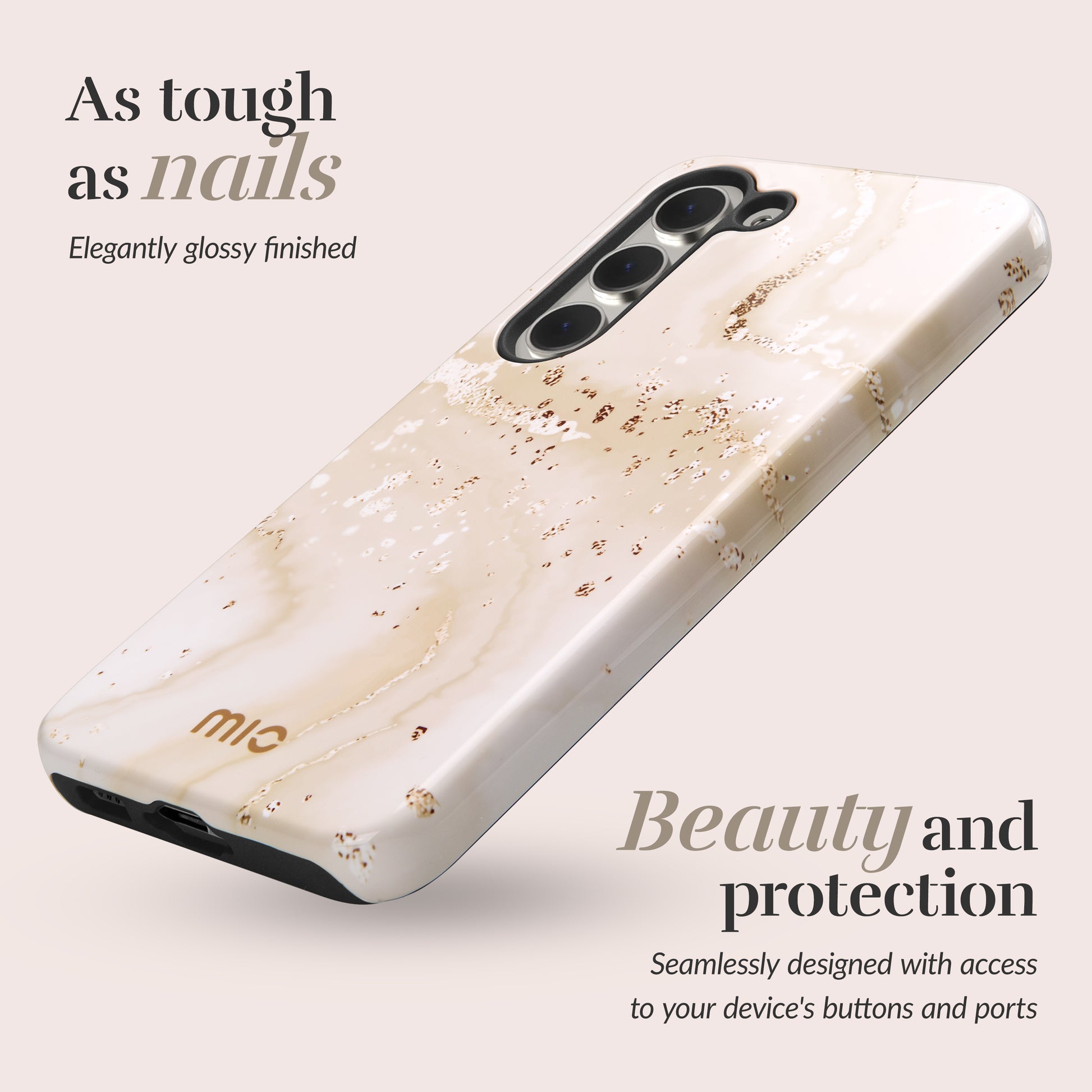 Mio By Mobilize Mio Gold Marble Magsafe Compatible For Samsung S24 Ultra 5G