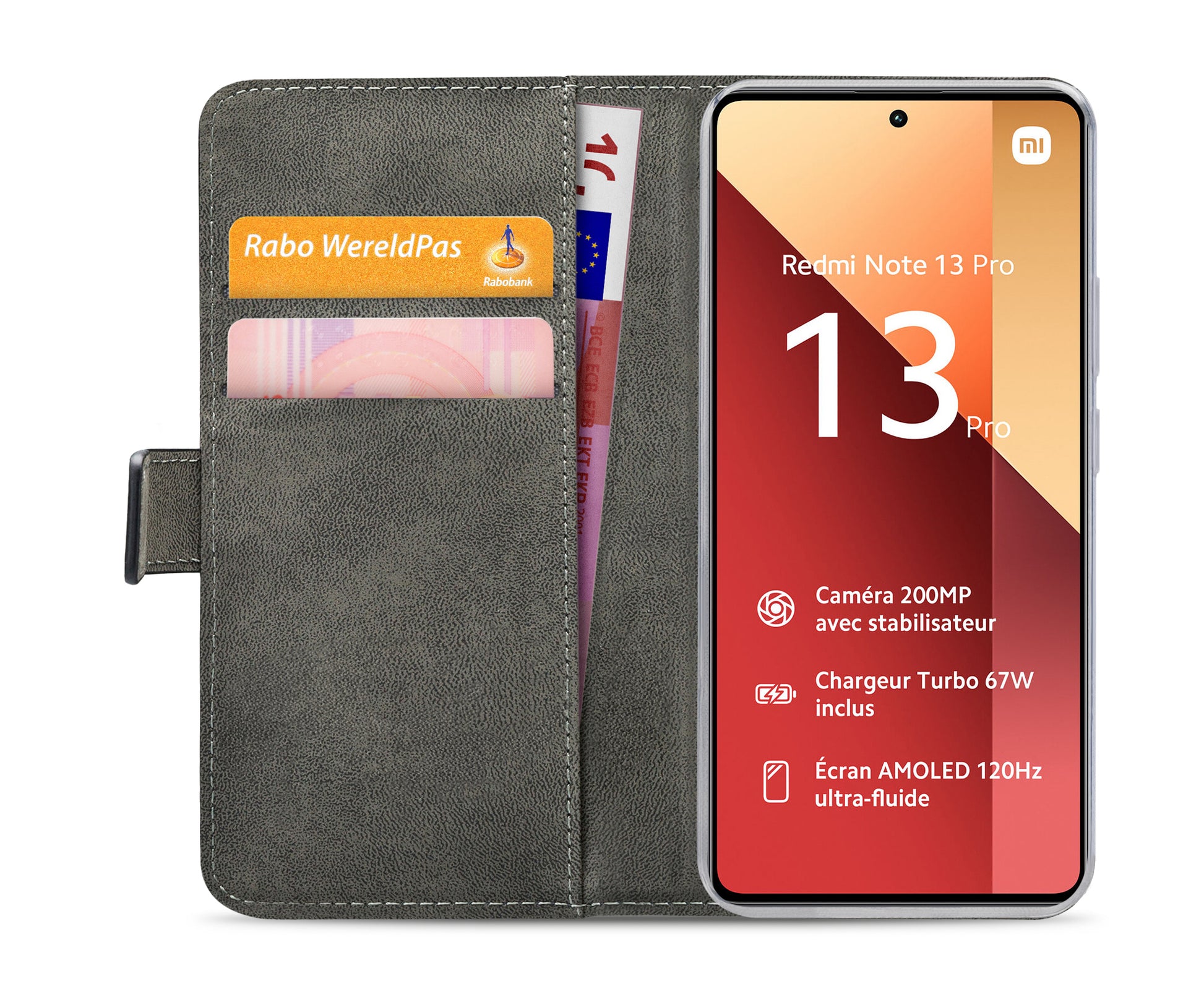 Mobilize Classic Gelly Wallet Book Case Xiaomi Poco M6 Pro 4G/Redmi Note 13 Pro 4G  Black