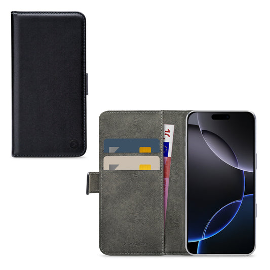 Mobilize Classic Gelly Wallet Book Case Apple Iphone 16 Pro Max Black