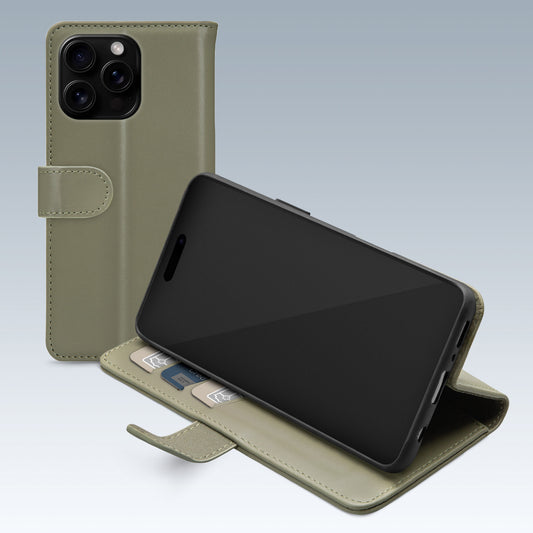 Mobilize Premium Gelly Wallet Book Case Apple Iphone 16 Pro Green