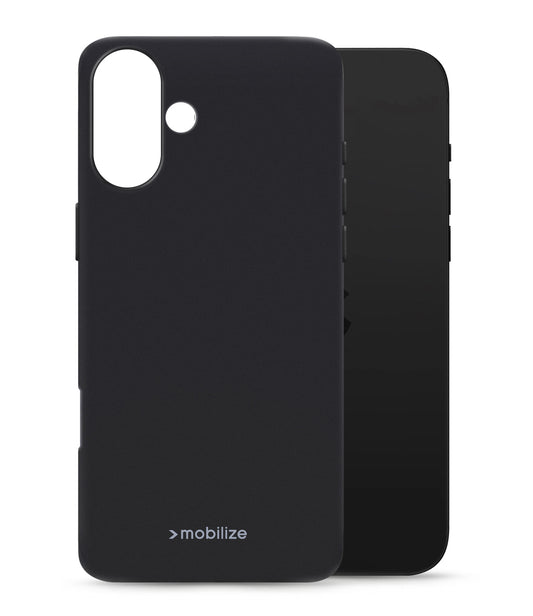 Mobilize Rubber Gelly Case Apple Iphone 16 Plus Matt Black