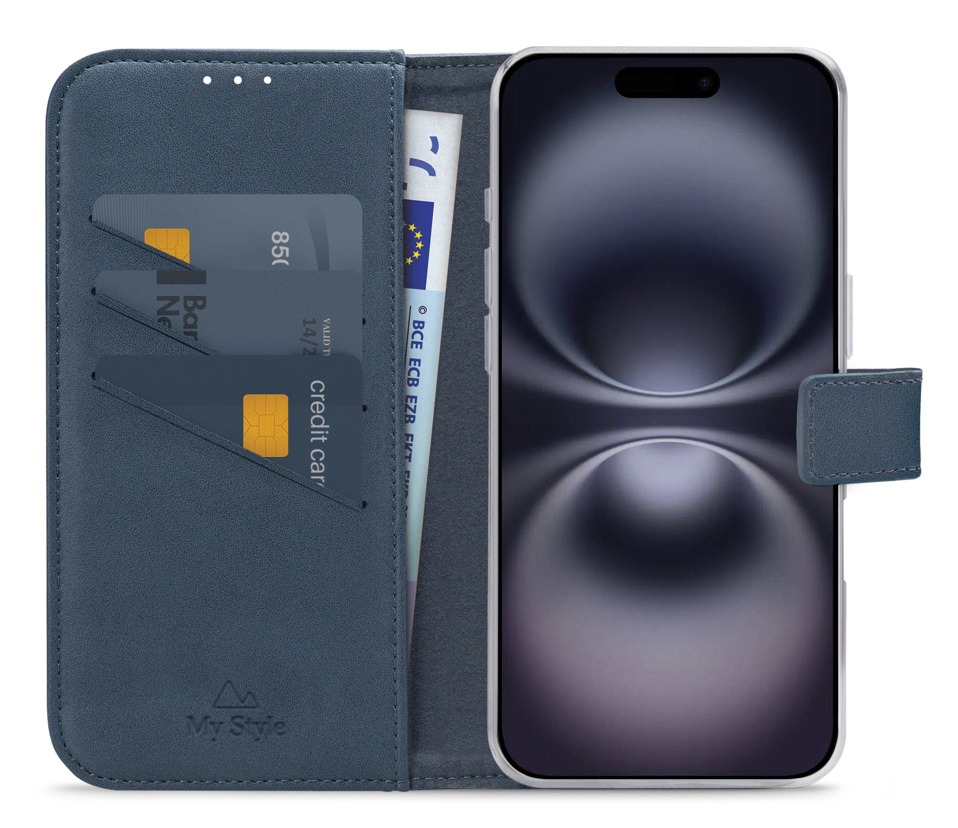 My Style Flex Wallet For Apple Iphone 16 Plus Ocean Blue