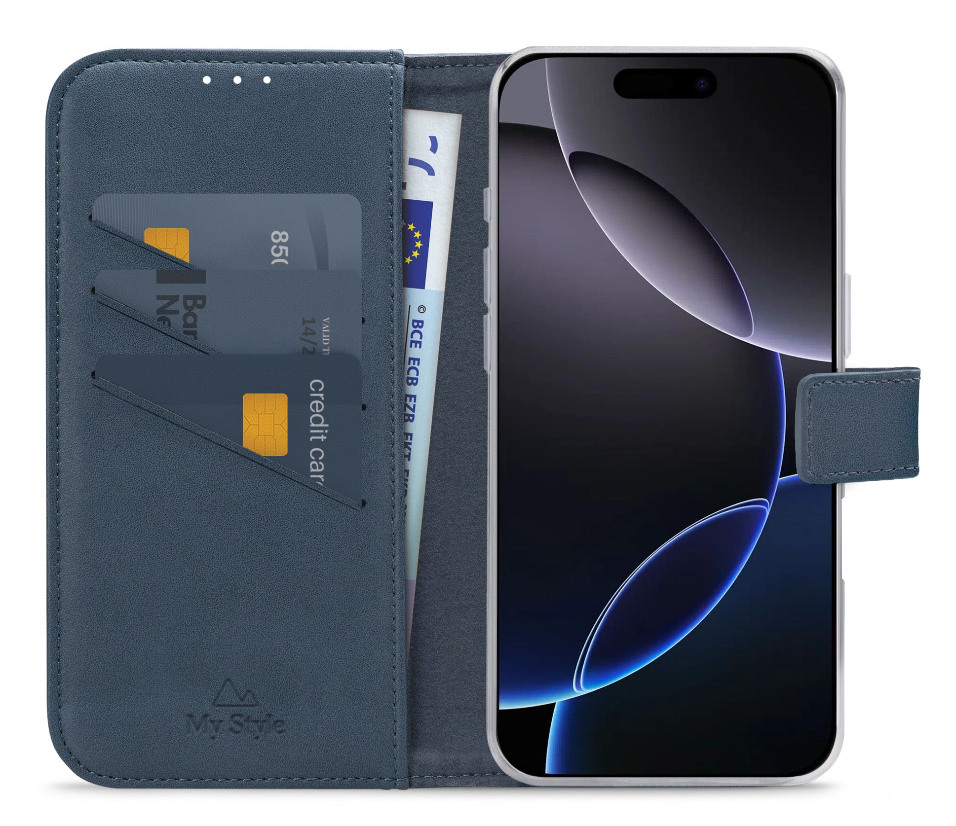 My Style Flex Wallet For Apple Iphone 16 Pro Max Ocean Blue