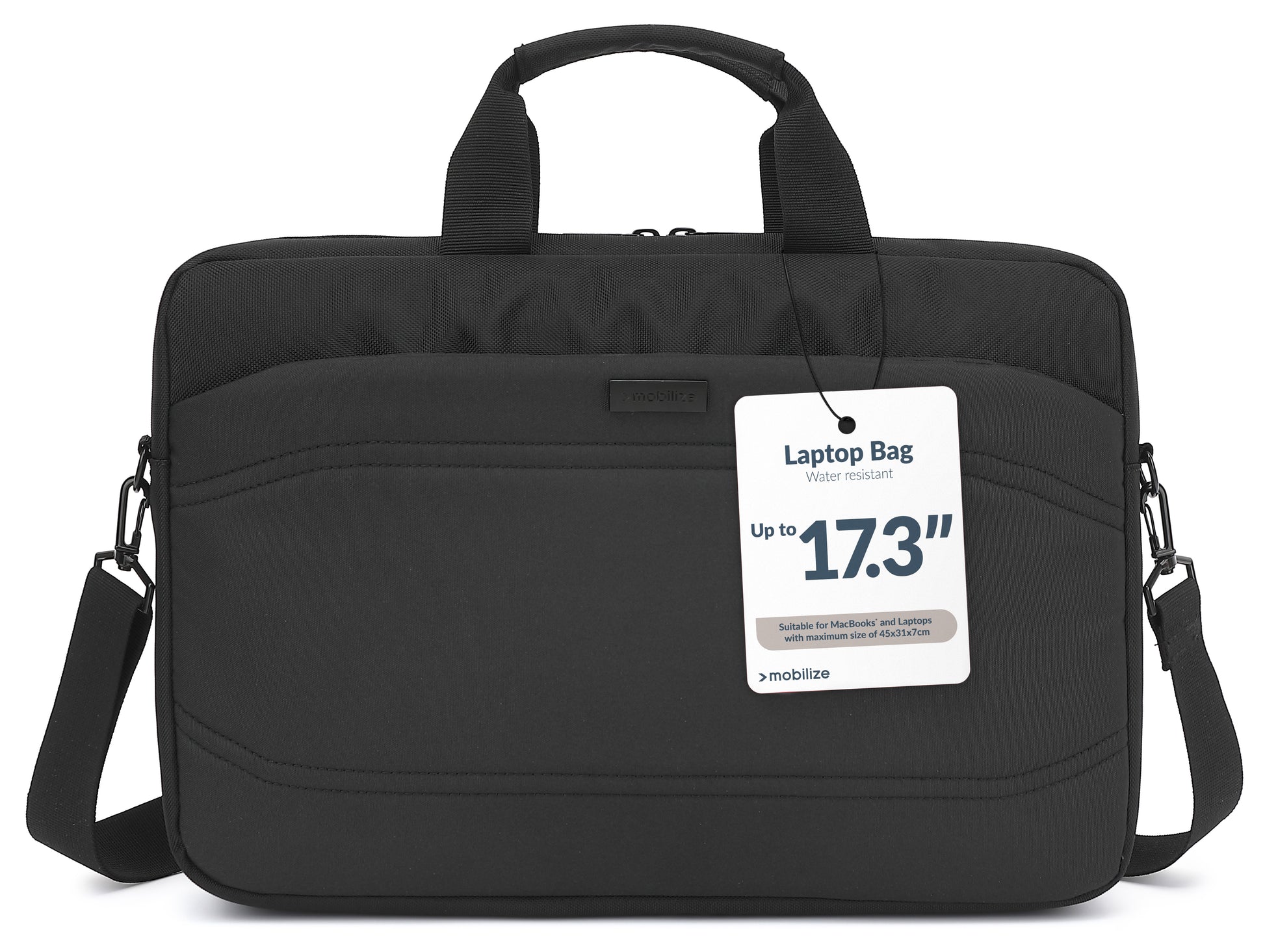 Mobilize Waterresistant Laptop Bag Up To 17.3Inch Black