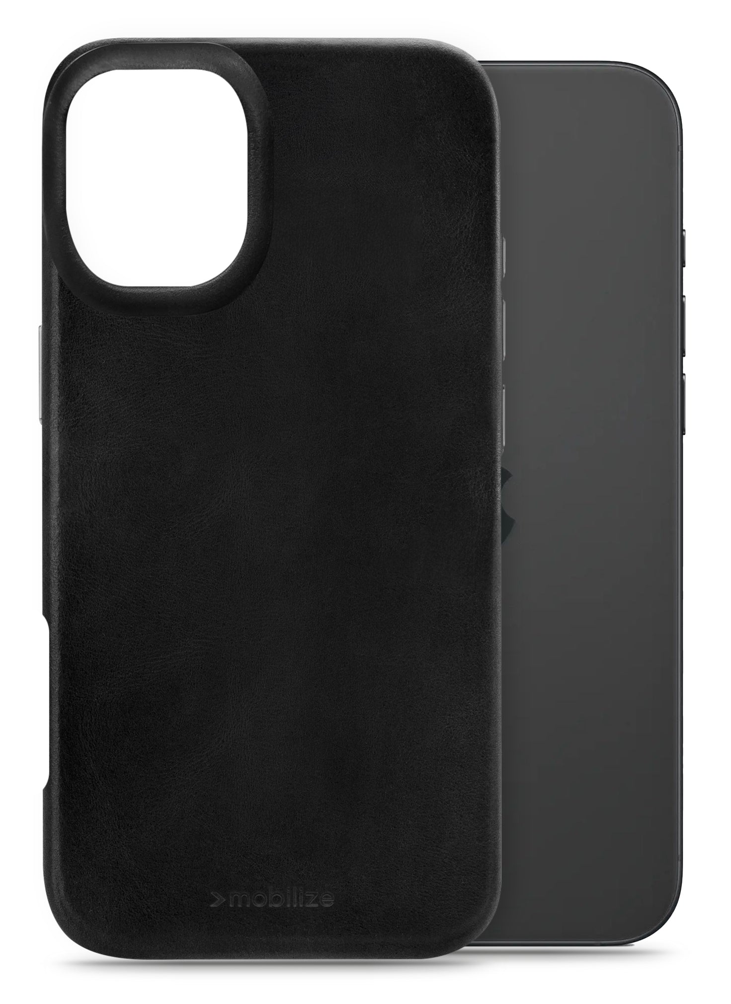 Mobilize Magsafe Compatible Premium Leather Case Apple Iphone 16 Plus Black