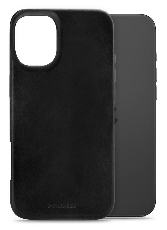 Mobilize Magsafe Compatible Premium Leather Case Apple Iphone 16 Plus Black