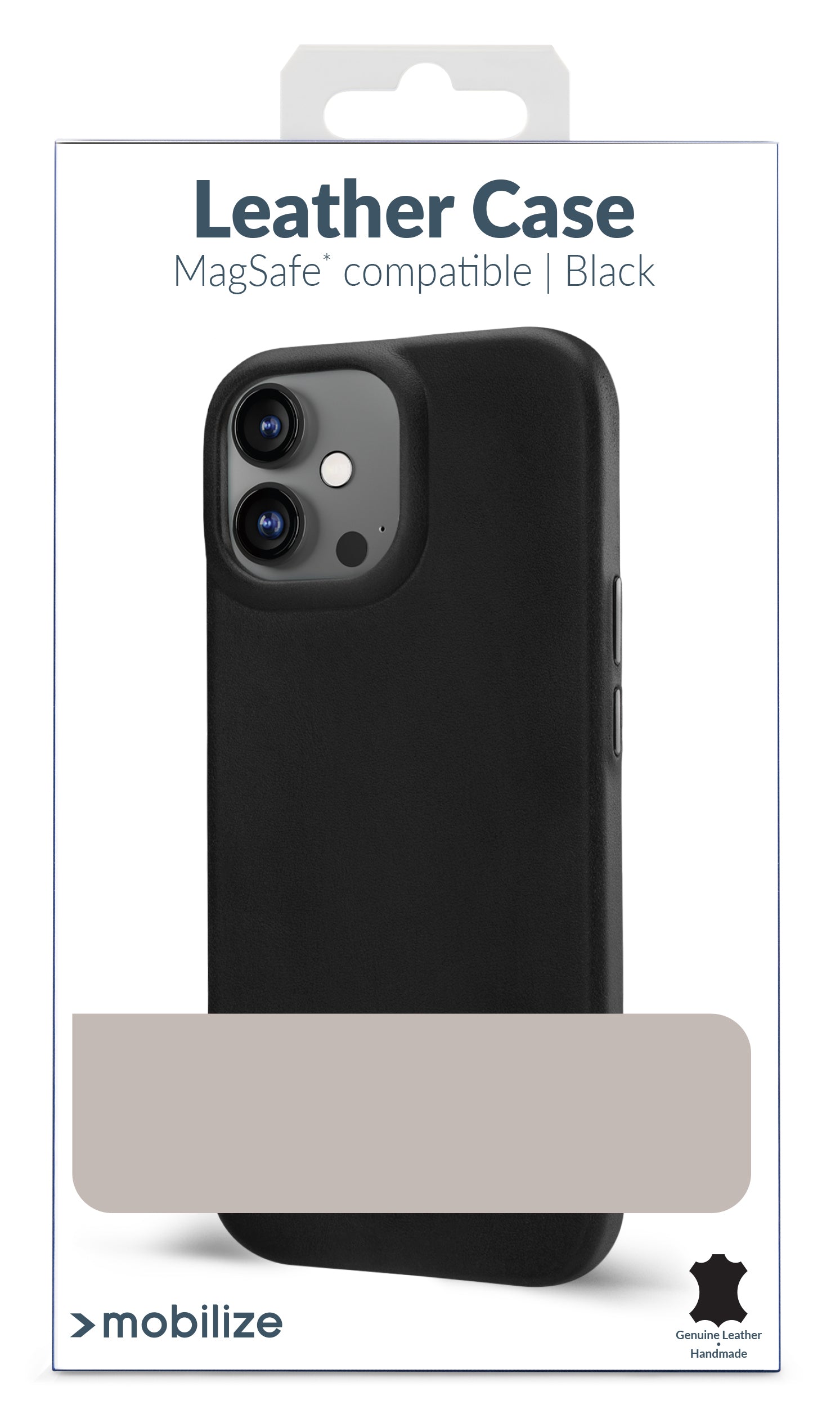 Mobilize Magsafe Compatible Premium Leather Case Apple Iphone 16 Pro Black