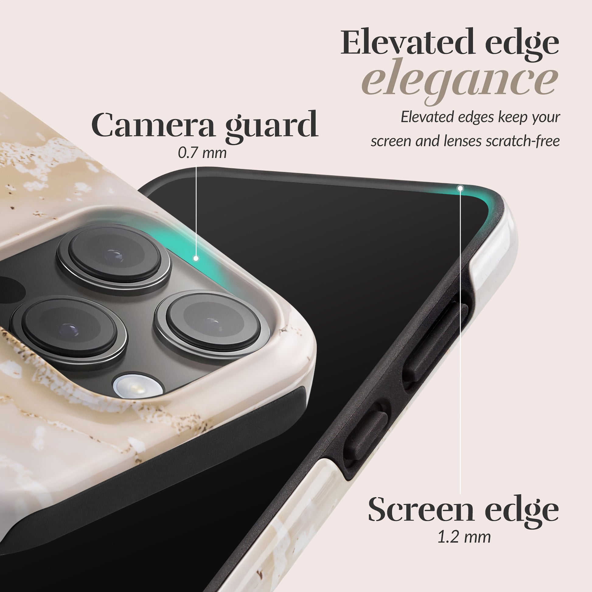 Mio By Mobilize Mio Gold Marble Magsafe Compatible For Iphone 16 Pro