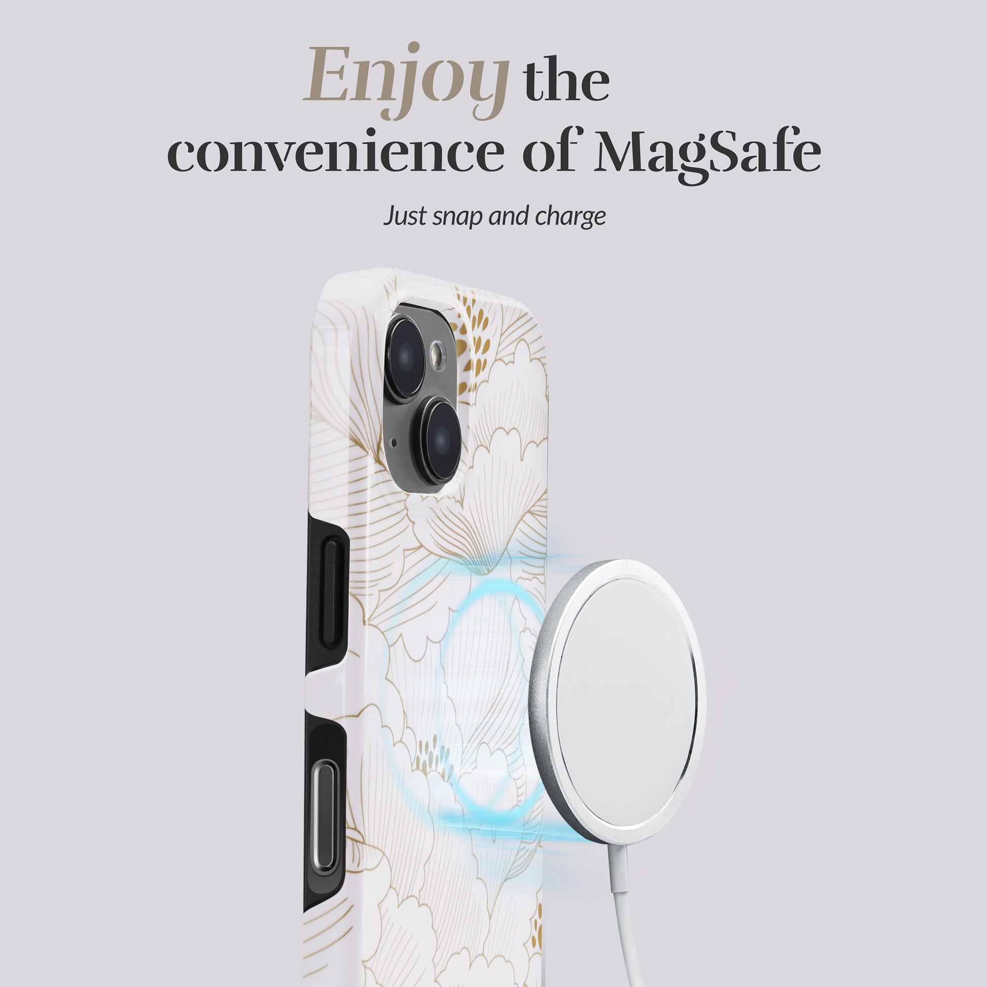 Mio By Mobilize Mio White Roses Magsafe Compatible For Iphone 16 Plus