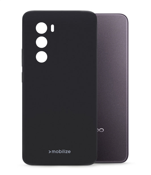 Mobilize Rubber Gelly Case Oppo Reno12 Matt Black