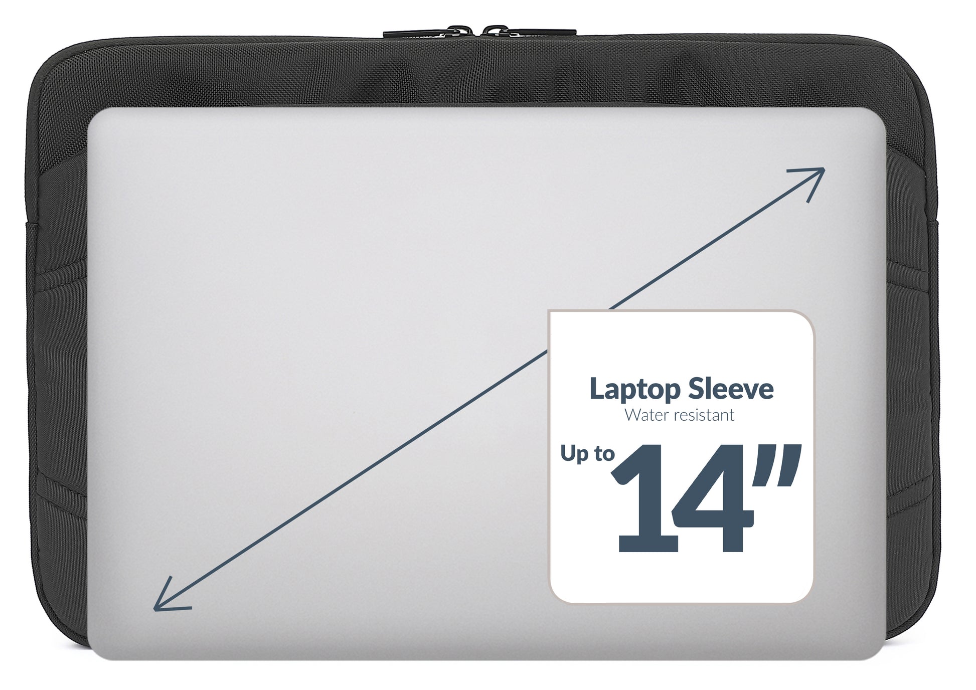Mobilize Waterresistant Laptop Sleeve Up To 14Inch Black