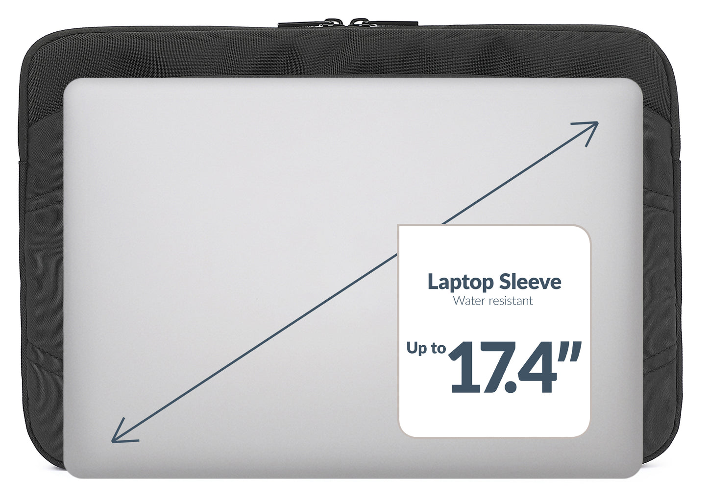 Mobilize Waterresistant Laptop Sleeve Up To 17.4Inch Black