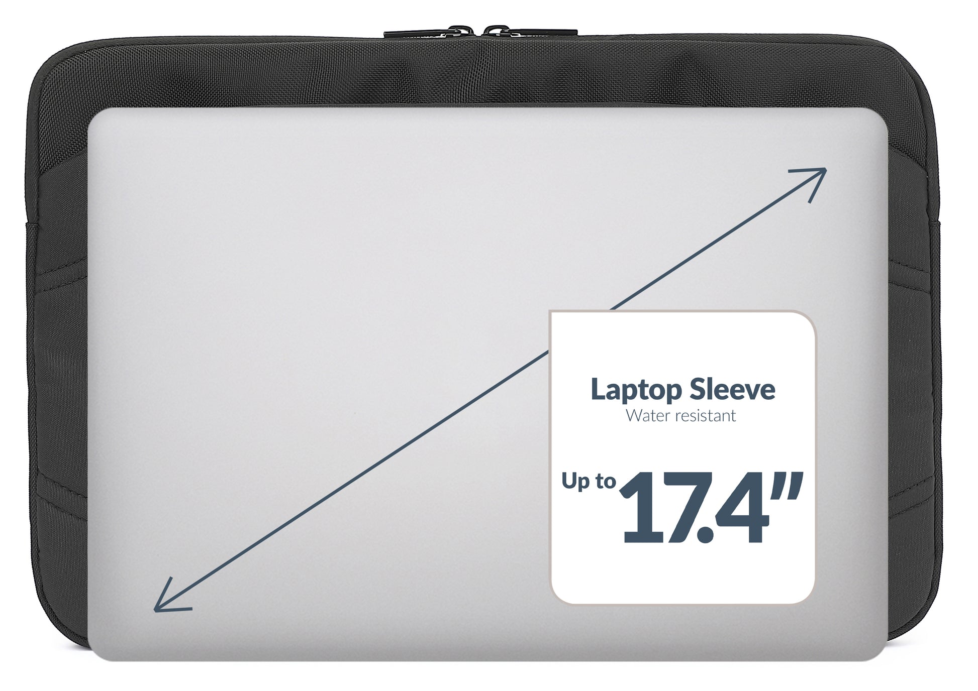 Mobilize Waterresistant Laptop Sleeve Up To 17.4Inch Black