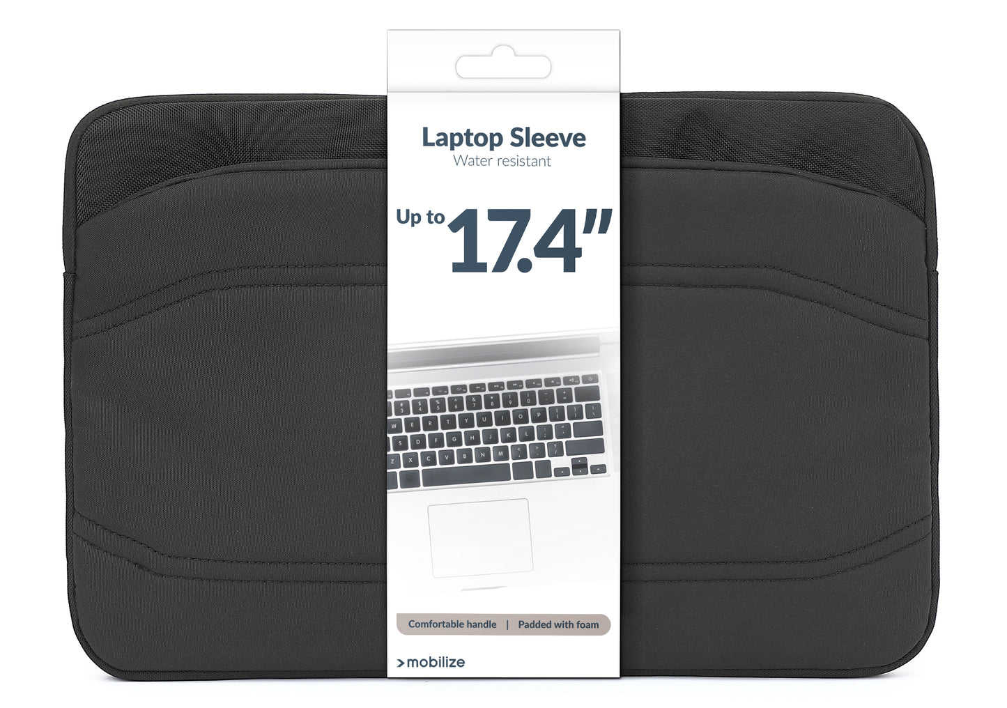 Mobilize Waterresistant Laptop Sleeve Up To 17.4Inch Black