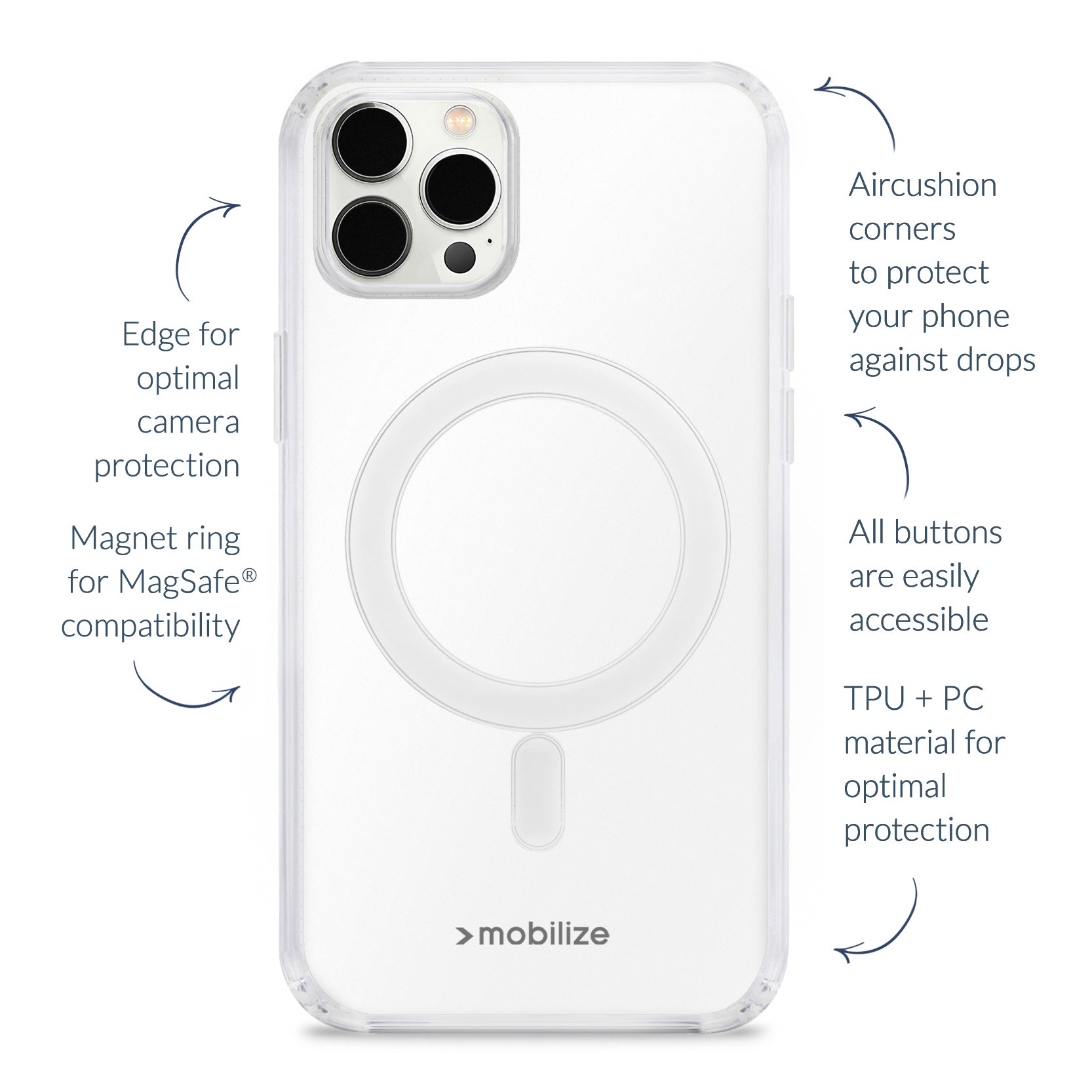 Mobilize Magsafe Compatible Naked Protection Case For Google Pixel 9 Pro Fold Clear