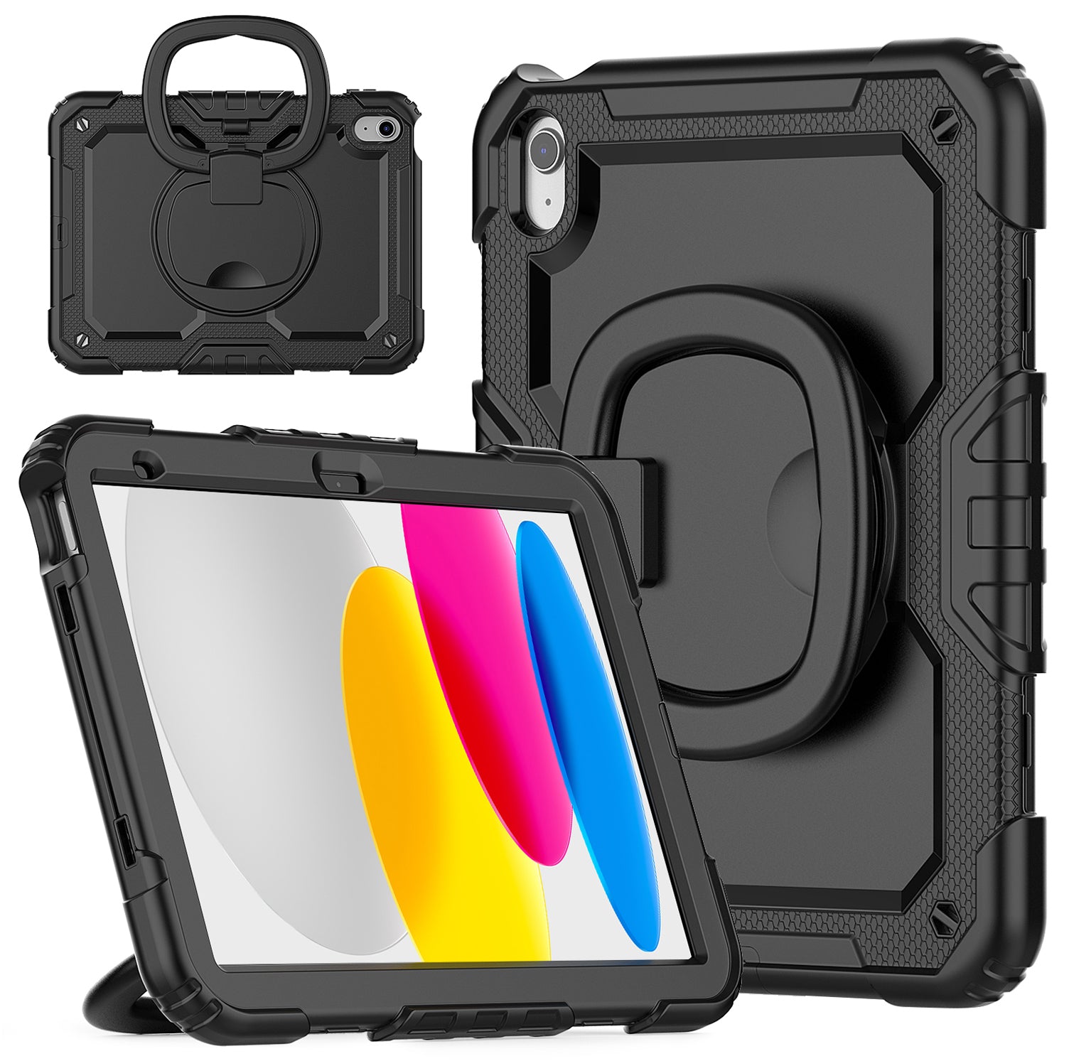 Mobilize Rotating Defender Case Stand Function For Apple Ipad 10.9 (2022) Black