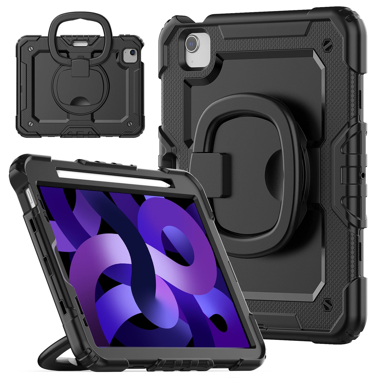 Mobilize Rotating Defender Case Stand Function For Apple Ipad Pro 11 (21/22)/Air 10.9 (20/22) Black