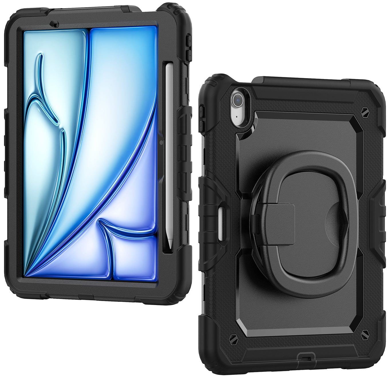 Mobilize Rotating Defender Case Stand Function For Apple Ipad Air 11 (2024) Black