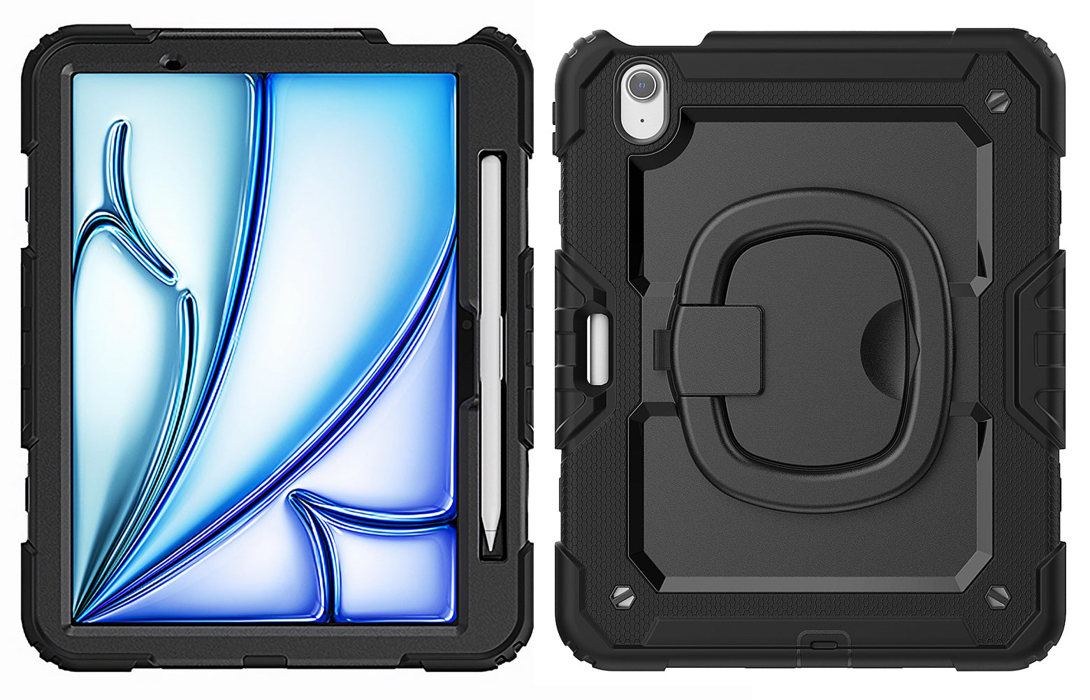 Mobilize Rotating Defender Case Stand Function For Apple Ipad Air 11 (2024) Black