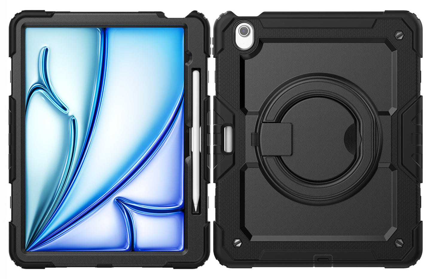 Mobilize Rotating Defender Case Stand Function For Apple Ipad Air 13 (2024) Black