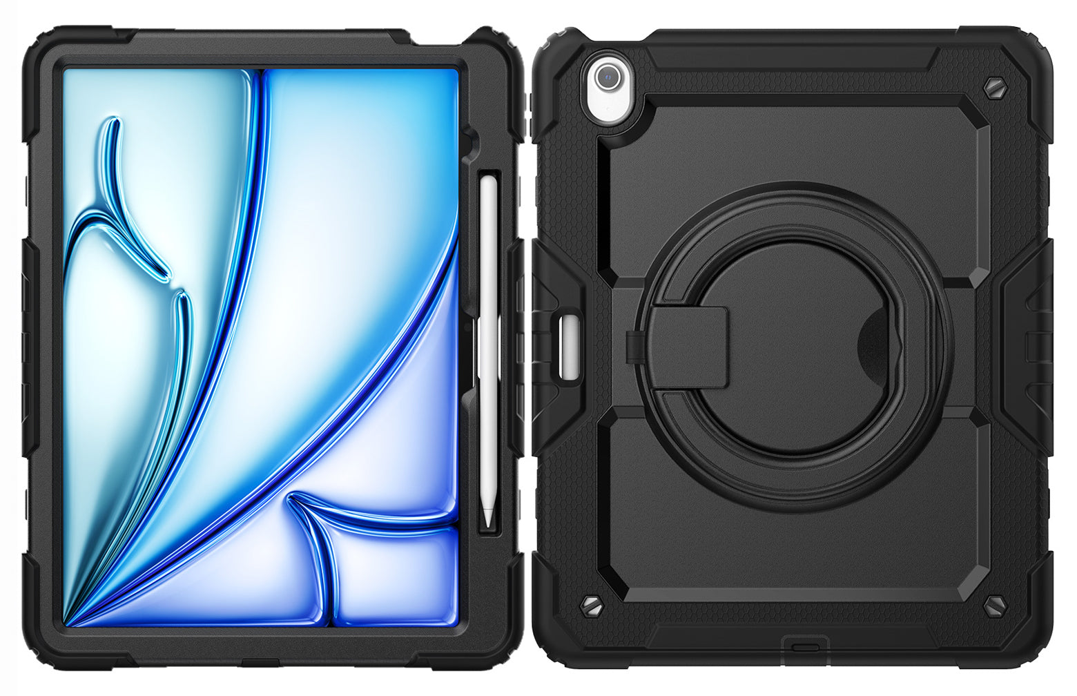 Mobilize Rotating Defender Case Stand Function For Apple Ipad Air 13 (2024) Black
