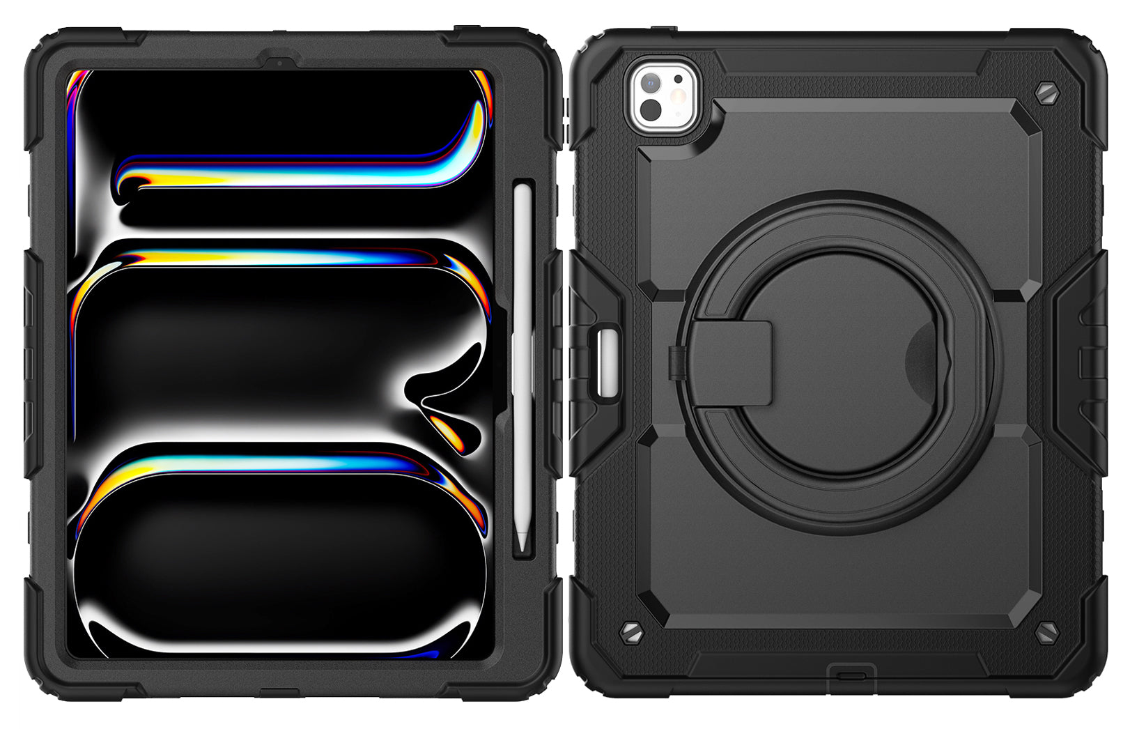 Mobilize Rotating Defender Case Stand Function For Apple Ipad Pro 13 (2024) Black