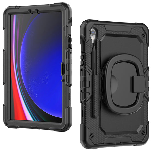 Mobilize Rotating Defender Case Stand Function For Samsung Galaxy Tab S9 11/S9 Fe 10.9 Black