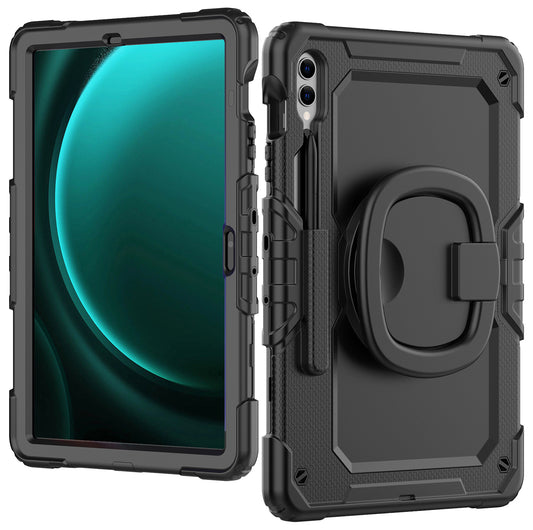 Mobilize Rotating Defender Case Stand Function For Samsung Galaxy Tab S9+/S9 Fe+/S10+ 12.4 Black