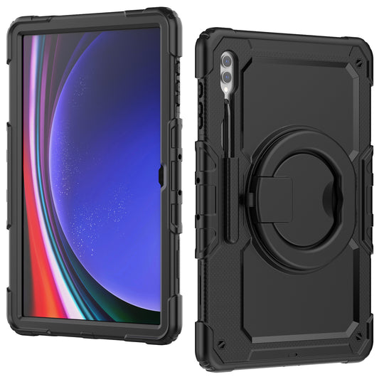 Mobilize Rotating Defender Case Stand Function For Samsung Galaxy Tab S9 Ultra/S10 Ultra 14.6 Black