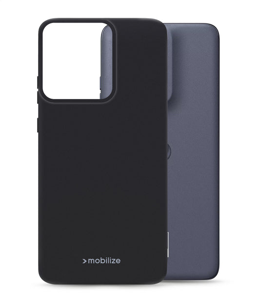 Mobilize Rubber Gelly Case Motorola Edge 50 Neo Matt Black