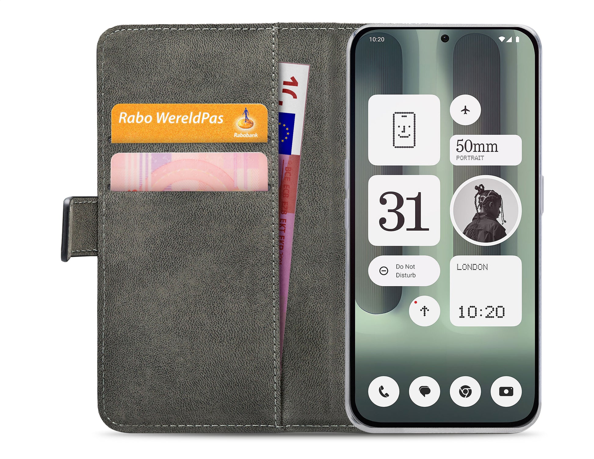 Mobilize Classic Gelly Wallet Book Case Nothing Phone (2A) Plus Black
