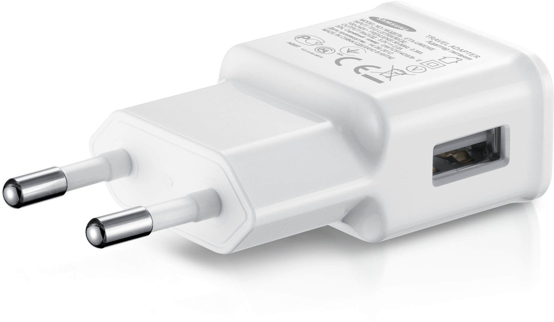 Samsung Eta-U90Ewe Samsung Travel Charger Incl. Micro Usb Cable 2.0A White Bulk
