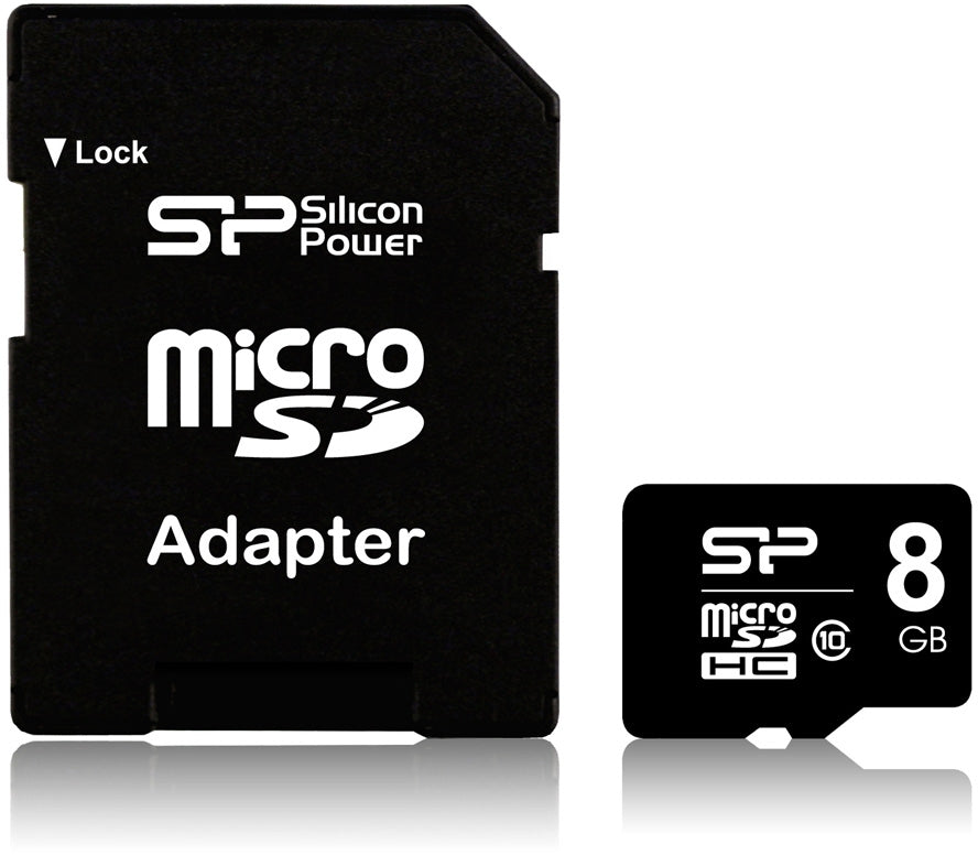 Silicon Power Micro Sdhc Incl. Sd Adapter 8Gb Class 10