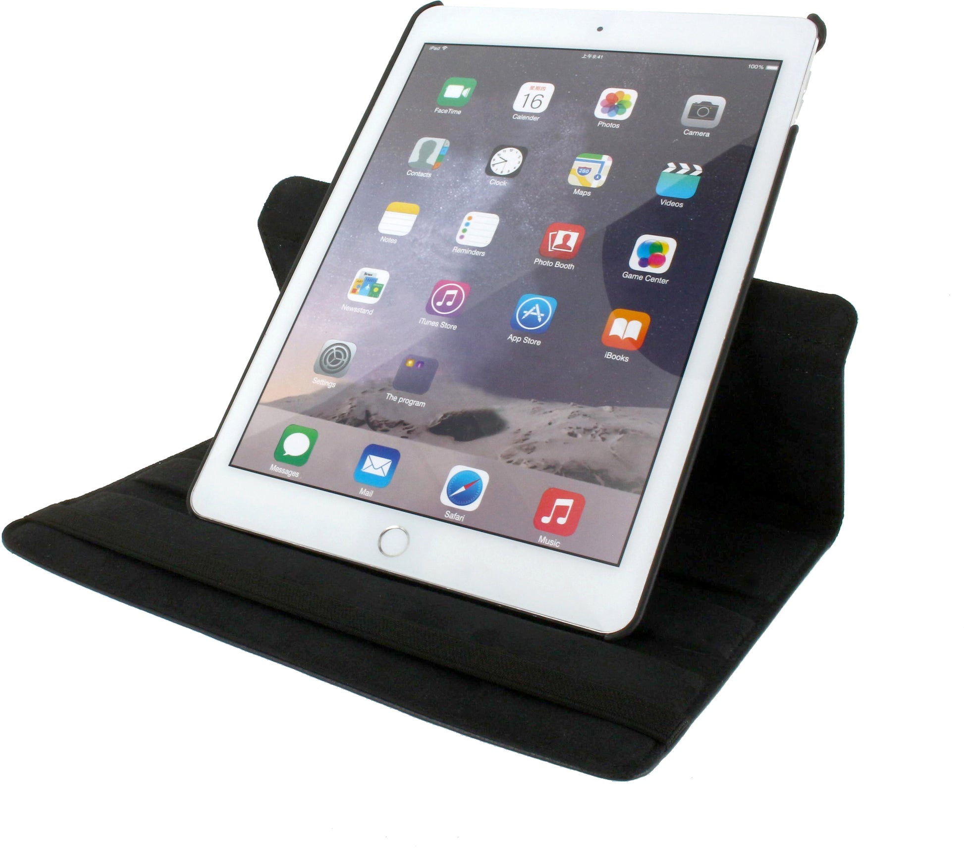 Xccess Rotating Stand Case Apple Ipad 9.7 2017/2018/Air Black